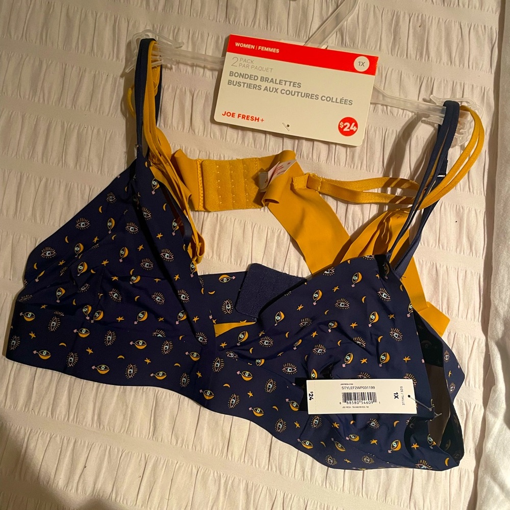 Joe Fresh 2-pack Brallettes 1X